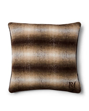 Coussin Arden marron et blanc - 60 cm