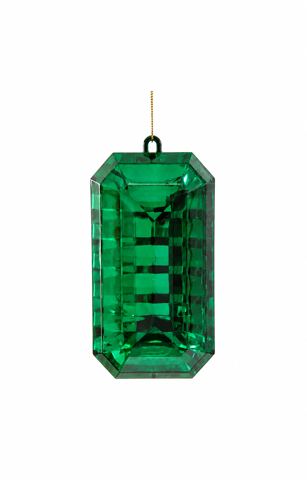 Suspension de Noël Diamant vert 15 cm