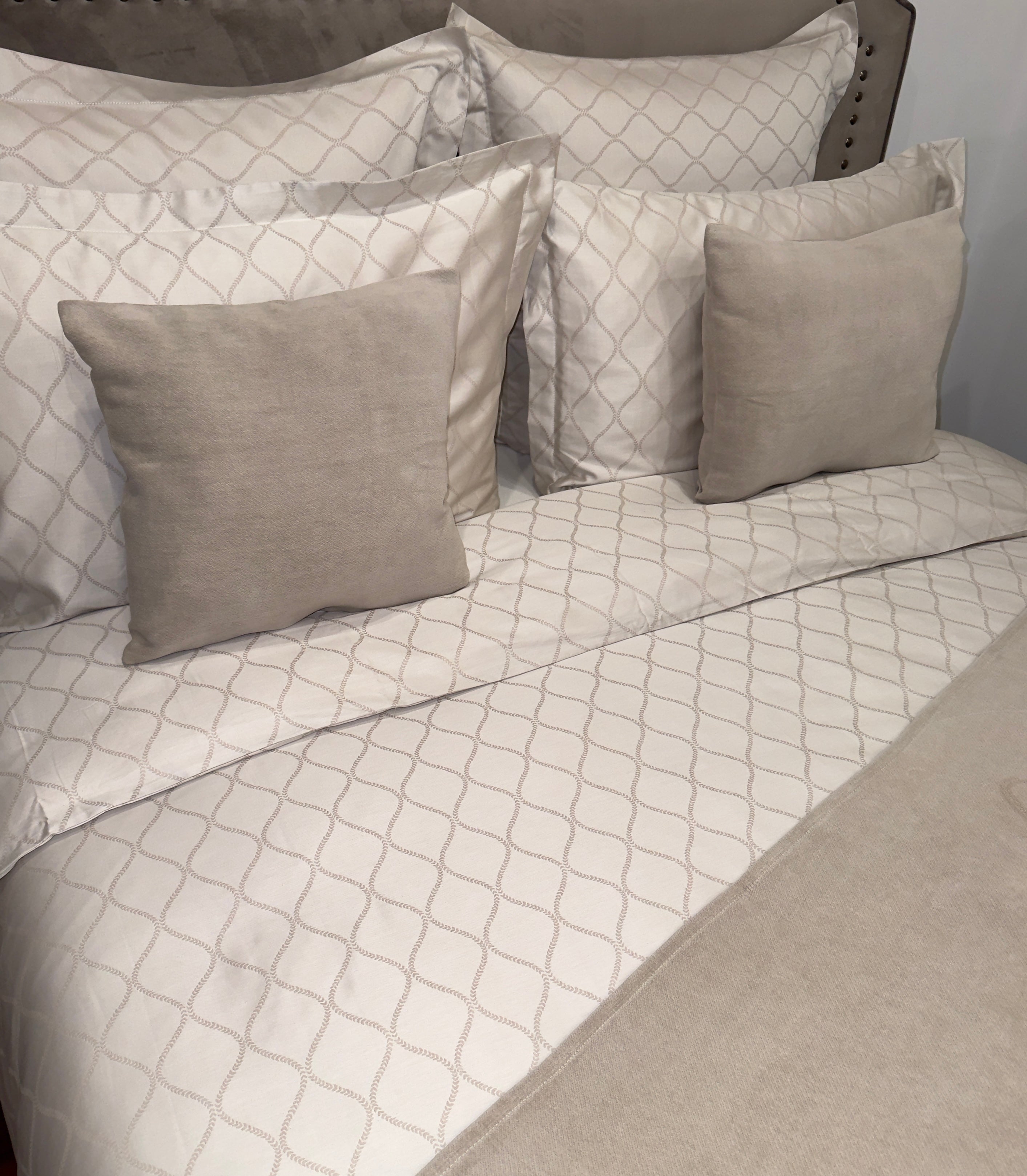 Housse de couette Luca 300 fils - Maison porcel  | Porcelaine