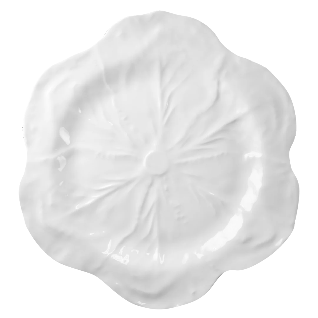 Plat 40cm en mélamine - Botanica white