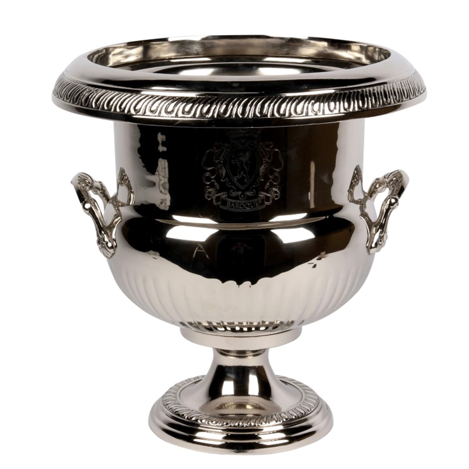 Prestige champagne bucket in silver-plated brass 35 cm
