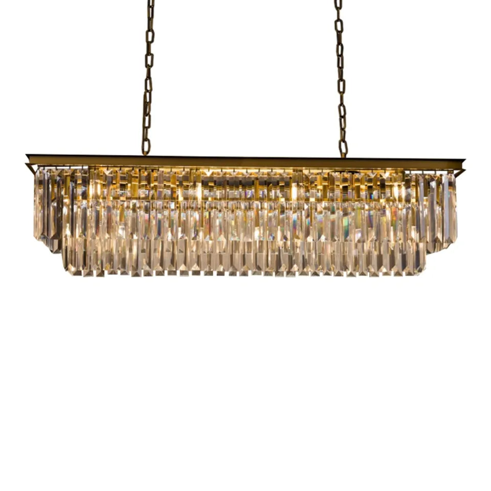 Grand lustre Hilton 125 cm – Structure dorée