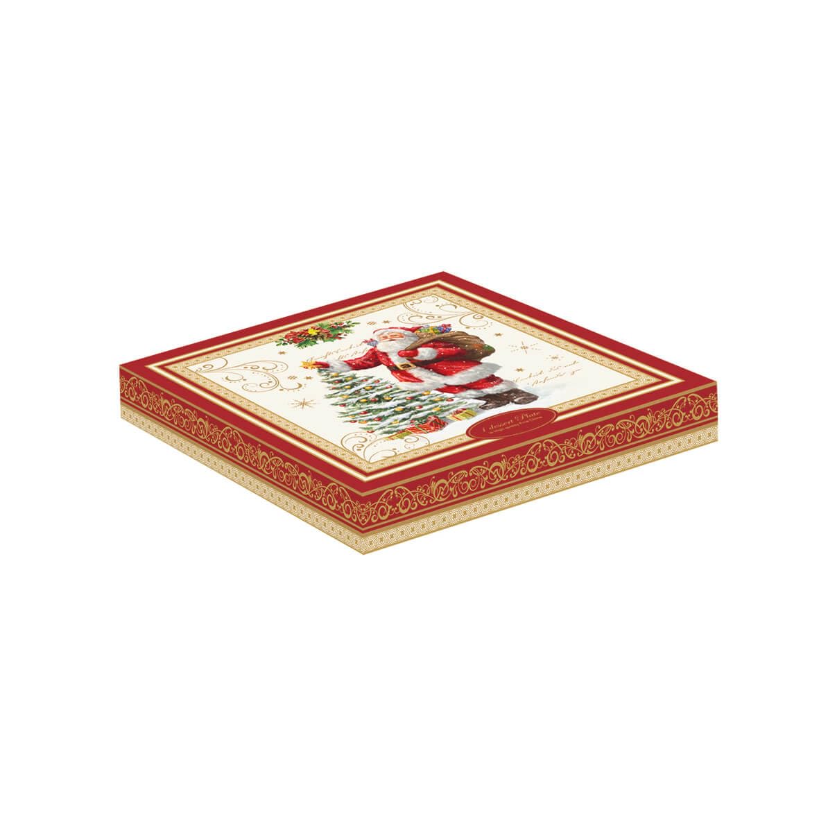Assiette 20cm en porcelaine - Magic Christmas