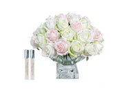 Bouquet luxury 37 roses bouton de rose - Maison porcel  | Porcelaine