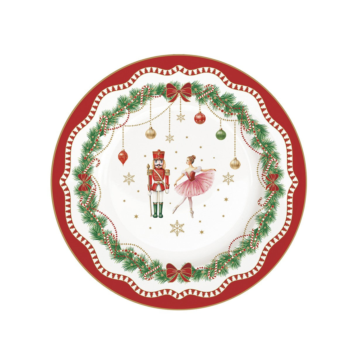Magie de Noël assiette à dessert 19cm - Maison porcel  | Porcelaine