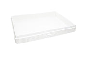 Plateau rectangle 62cm modern blanc