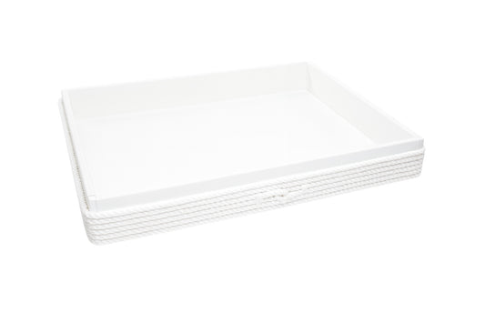 Rectangular tray 62cm modern white