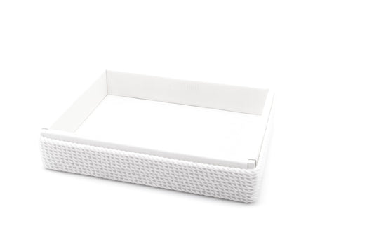 Rectangular tray 42cm white