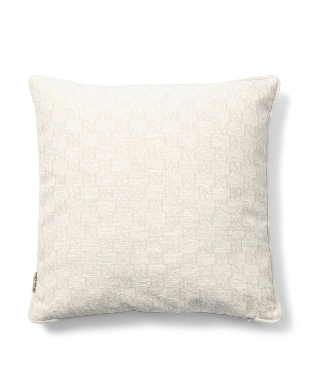 Coussin RM Monogram Blanc 50 cm