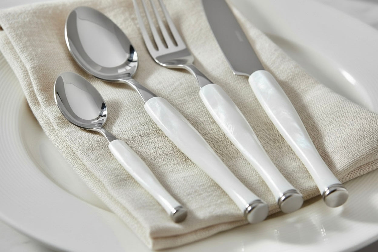 Couverts italiens | Motivi blanc