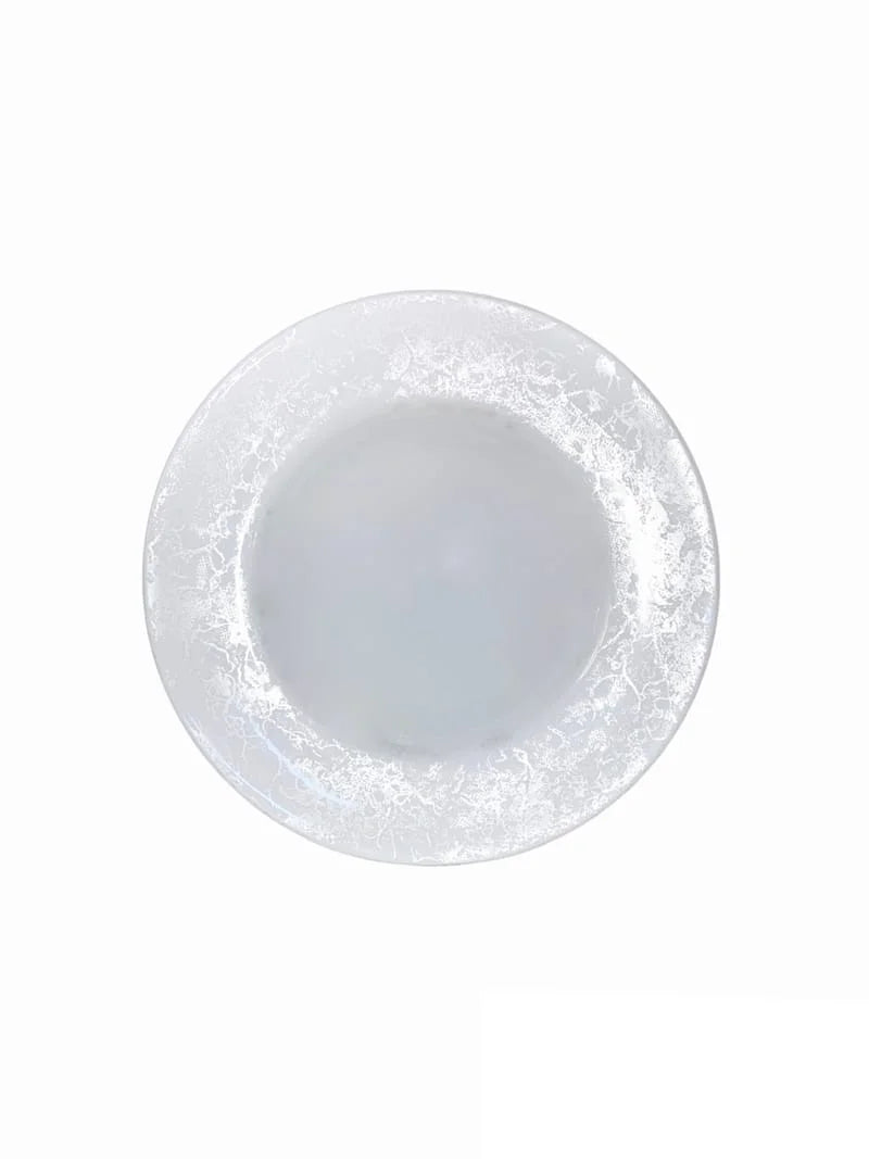 Belle époque white assiette creuse 23cm - Maison porcel  | Porcelaine