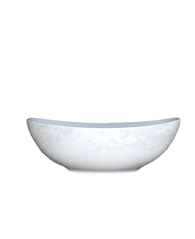 Belle époque white saladier 26cm - Maison porcel  | Porcelaine