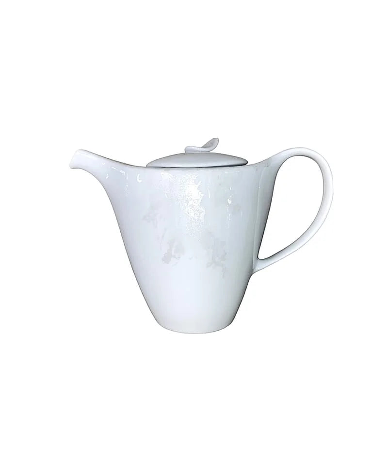 Belle époque white théière 130cl - Maison porcel  | Porcelaine
