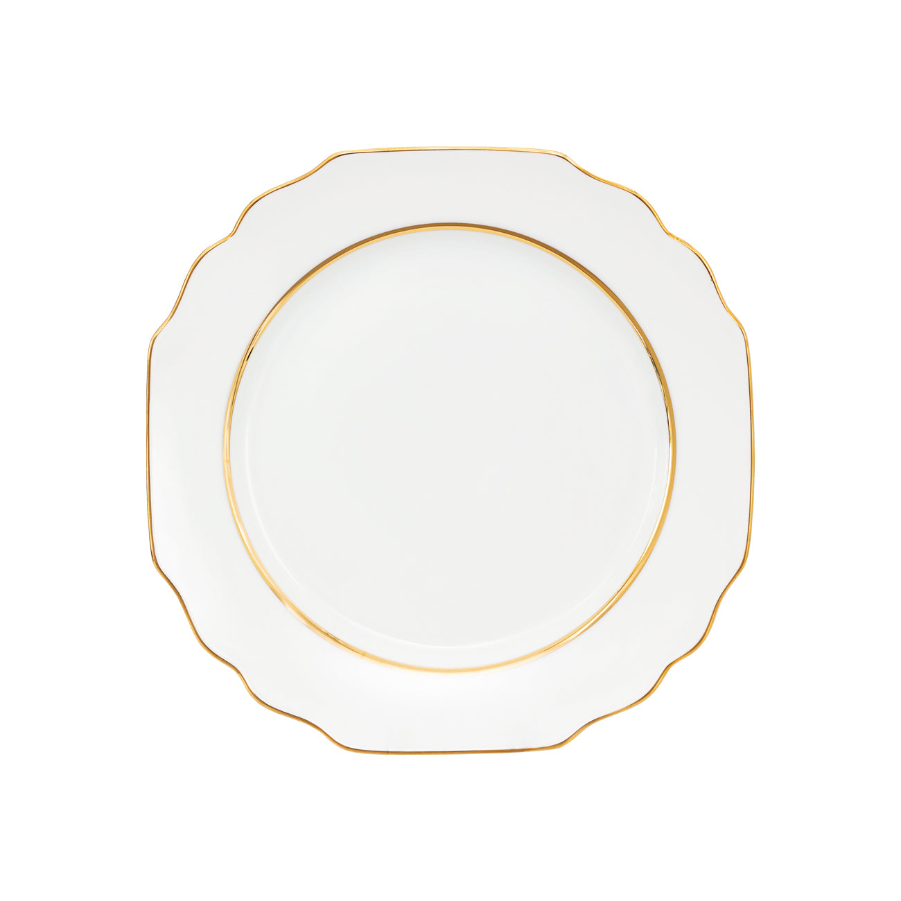 Premium Gold assiette plate 27cm - Maison porcel  | Porcelaine