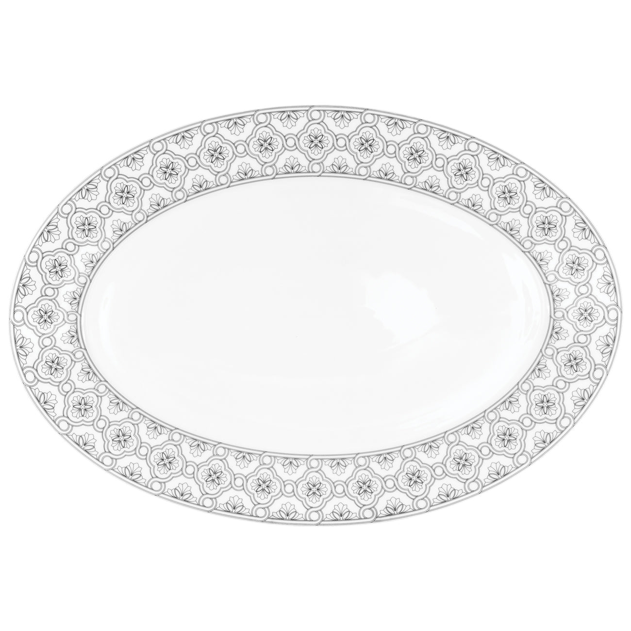 Dynasty plat 39cm - Maison porcel  | Porcelaine