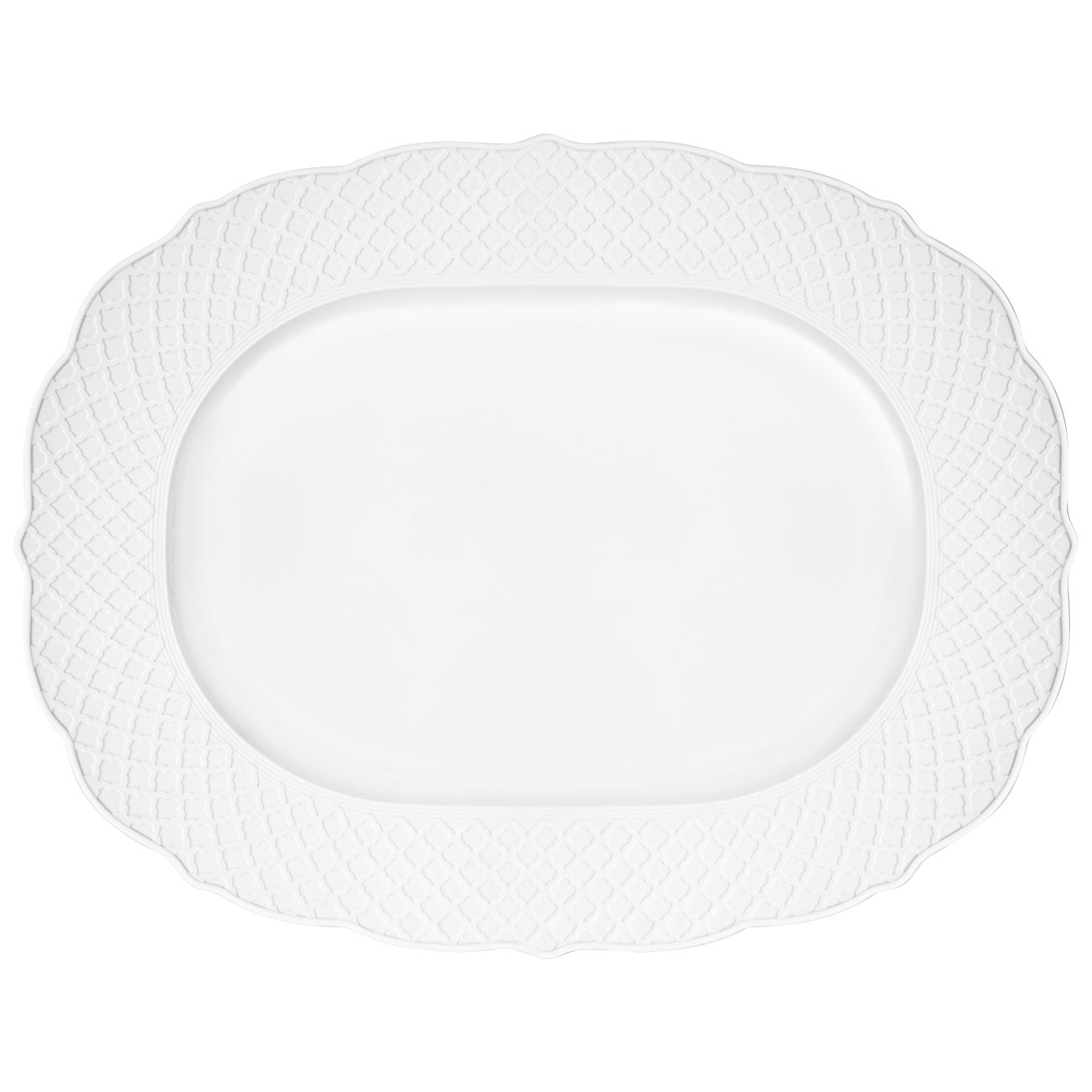 Empire plat 39cm - Maison porcel  | Porcelaine