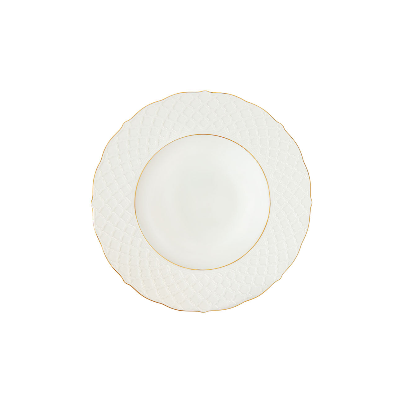Empire Gold assiette creuse 22cm - Maison porcel  | Porcelaine