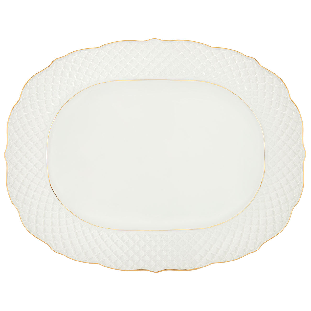 Empire Gold plat 39cm - Maison porcel  | Porcelaine