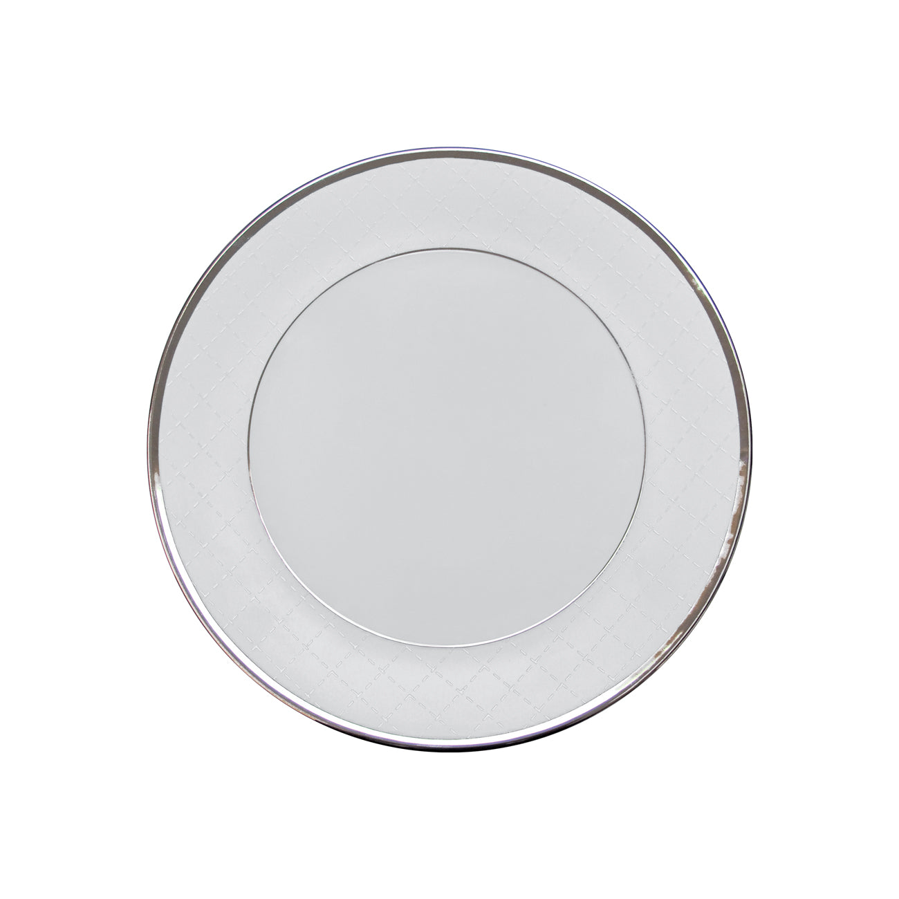 Ethereal white assiette plate 27cm - Maison porcel  | Porcelaine