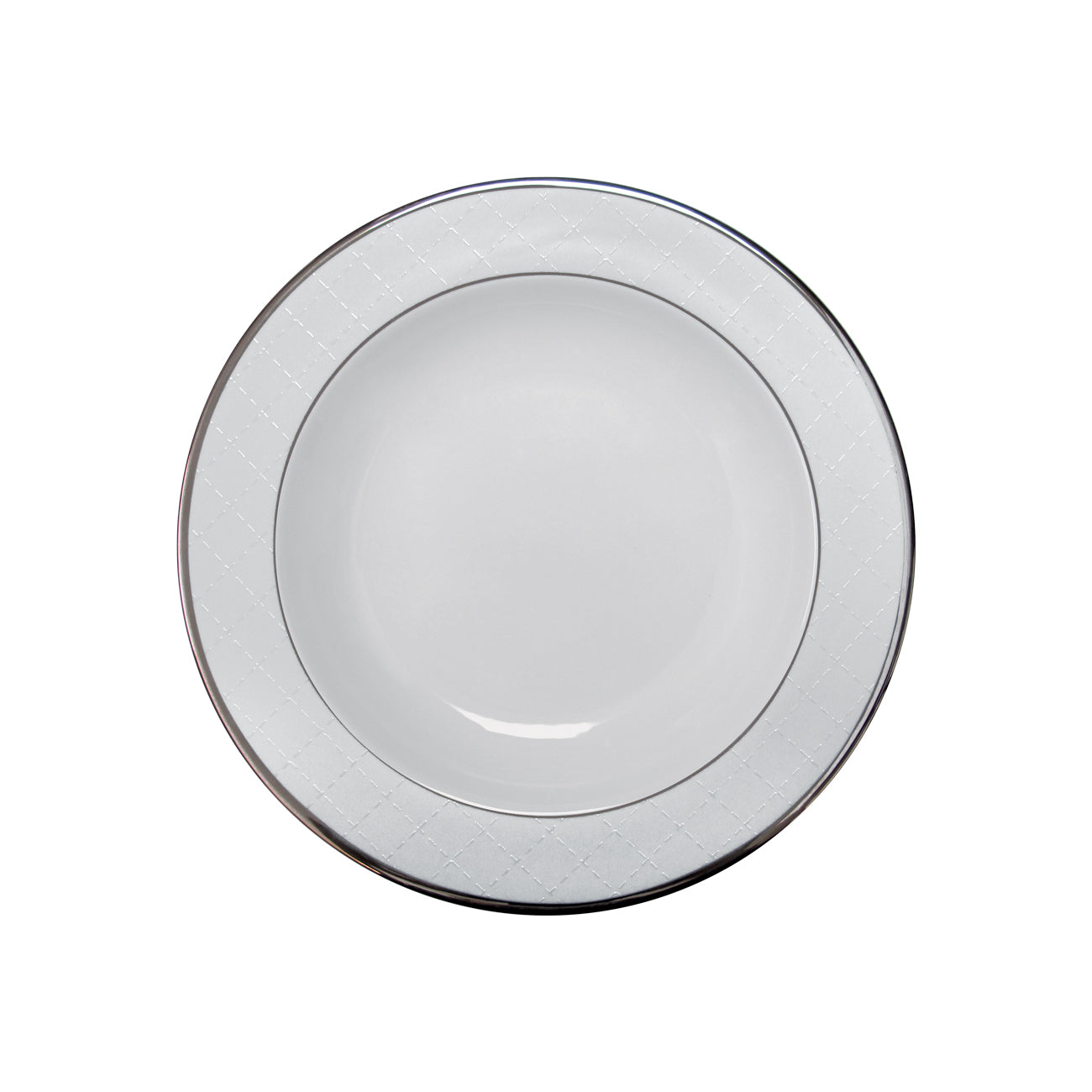 Ethereal white petit plat creux 27cm - Maison porcel  | Porcelaine