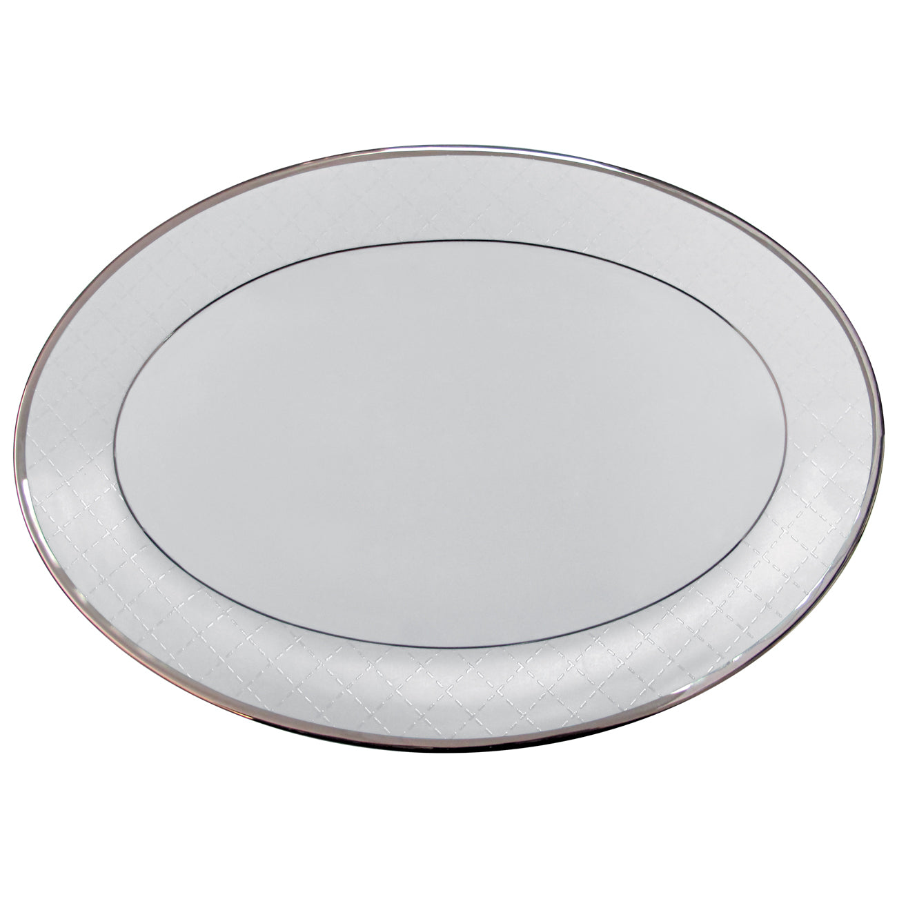 Ethereal white plat 39cm - Maison porcel  | Porcelaine