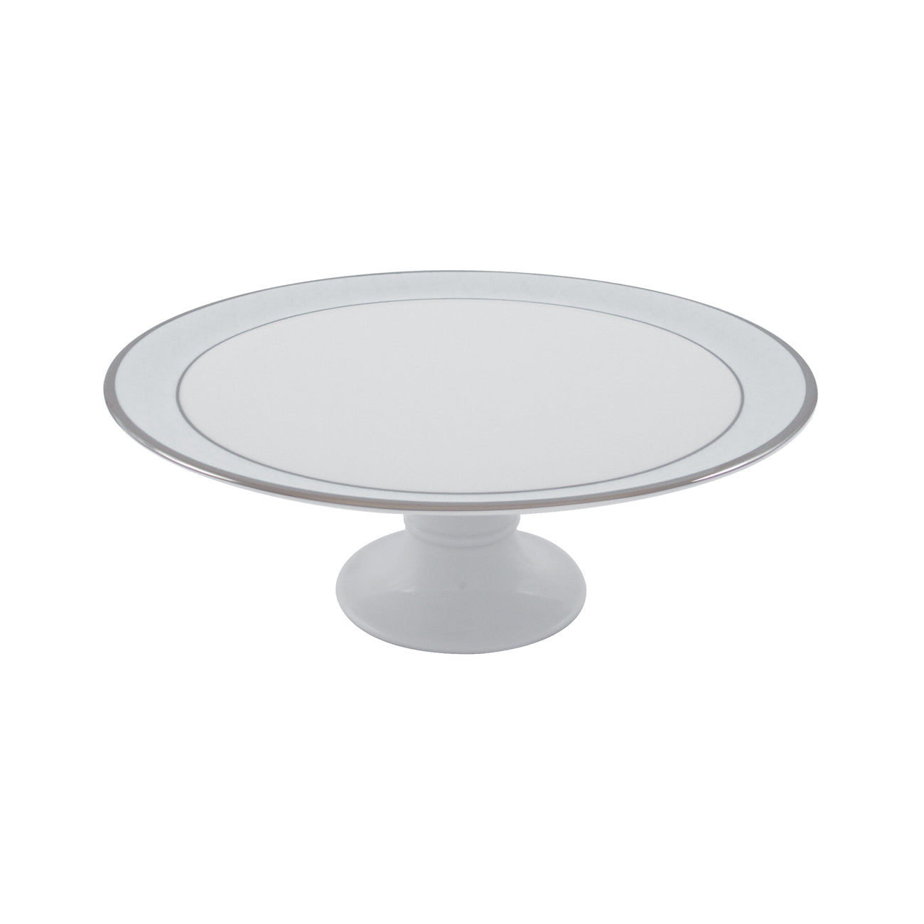 Ethereal white plat sur pied 31cm - Maison porcel  | Porcelaine