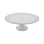 Ethereal white plat sur pied 31cm - Maison porcel  | Porcelaine