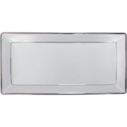 Ethereal white plat rectangle 40cm - Maison porcel  | Porcelaine