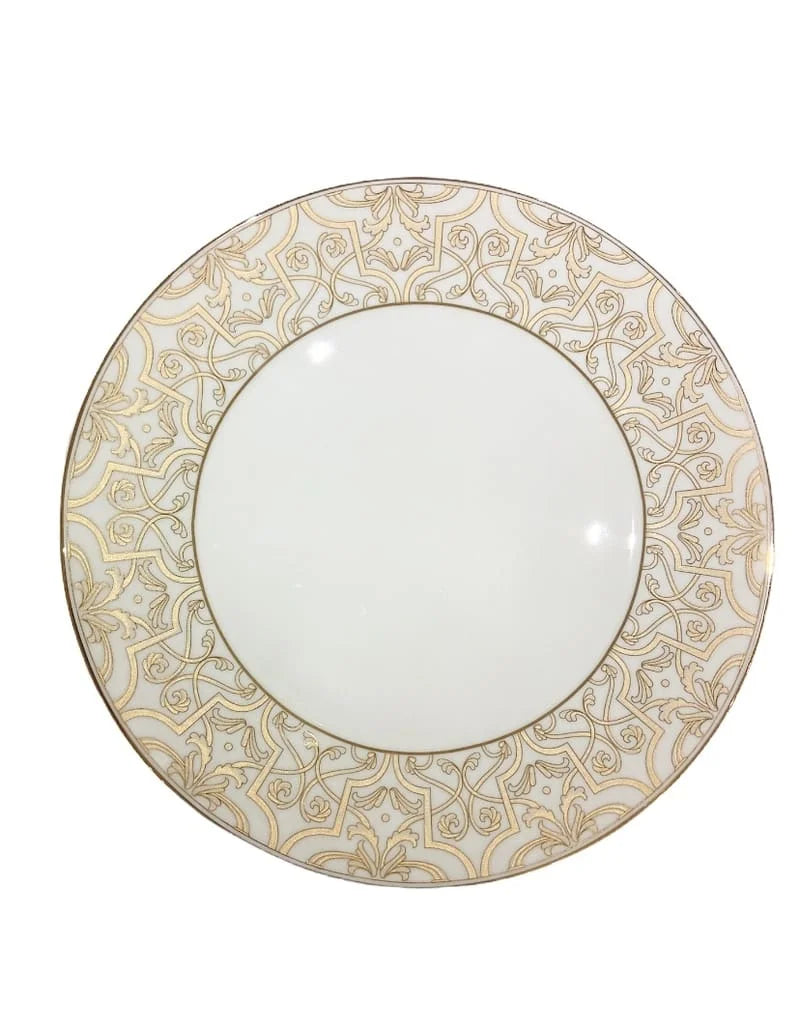 Gold legacy assiette plate 27cm - Maison porcel  | Porcelaine