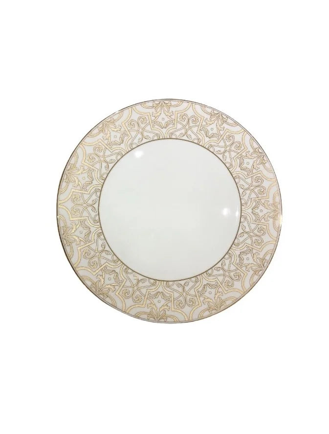 Gold legacy assiette à dessert 23cm - Maison porcel  | Porcelaine