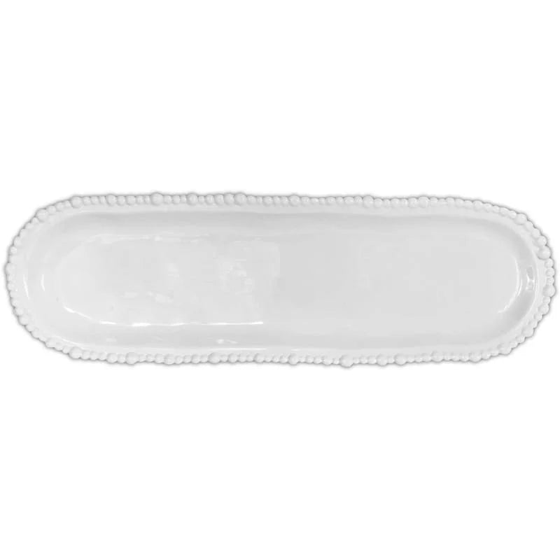 Joke plat 44cm blanc - Maison porcel  | Porcelaine