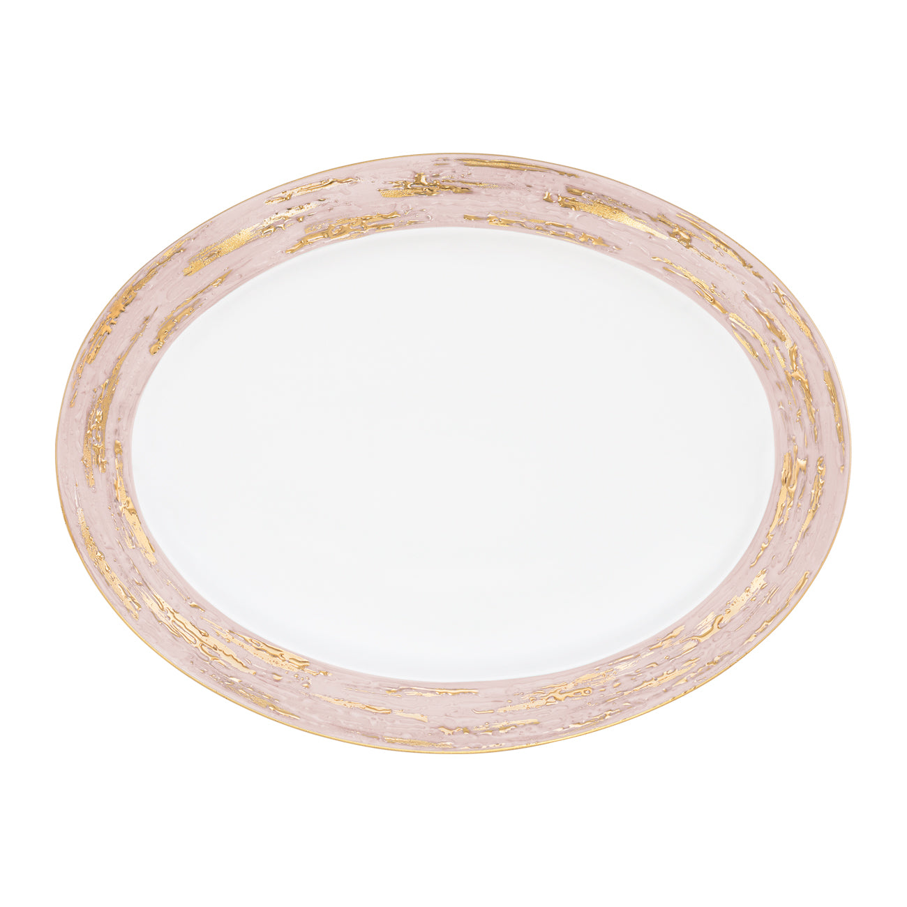 Violet plat 35cm - Maison porcel  | Porcelaine