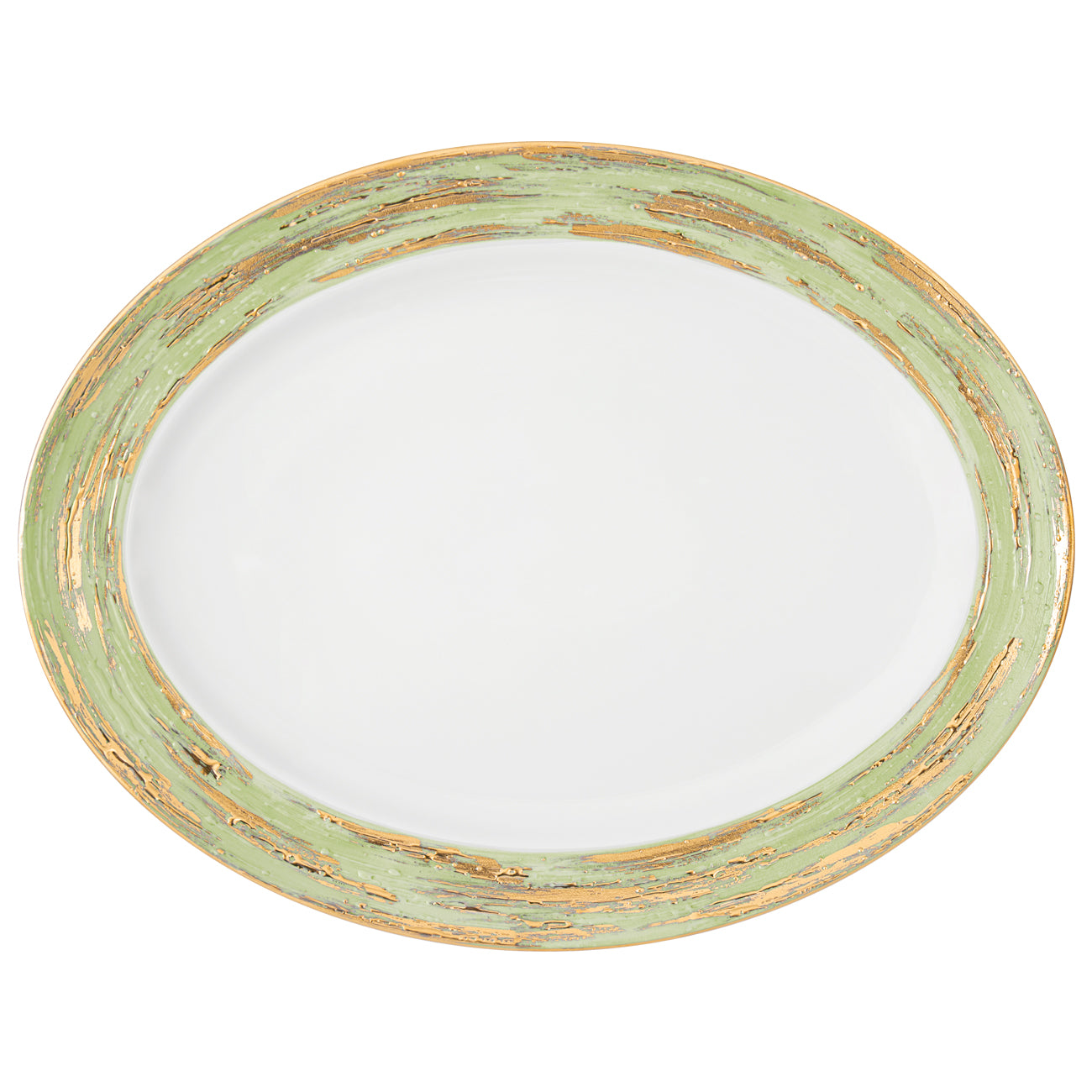 Olivia plat 39cm - Maison porcel  | Porcelaine