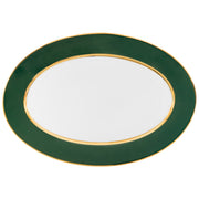 Liberty plat 39cm vert - Maison porcel  | Porcelaine