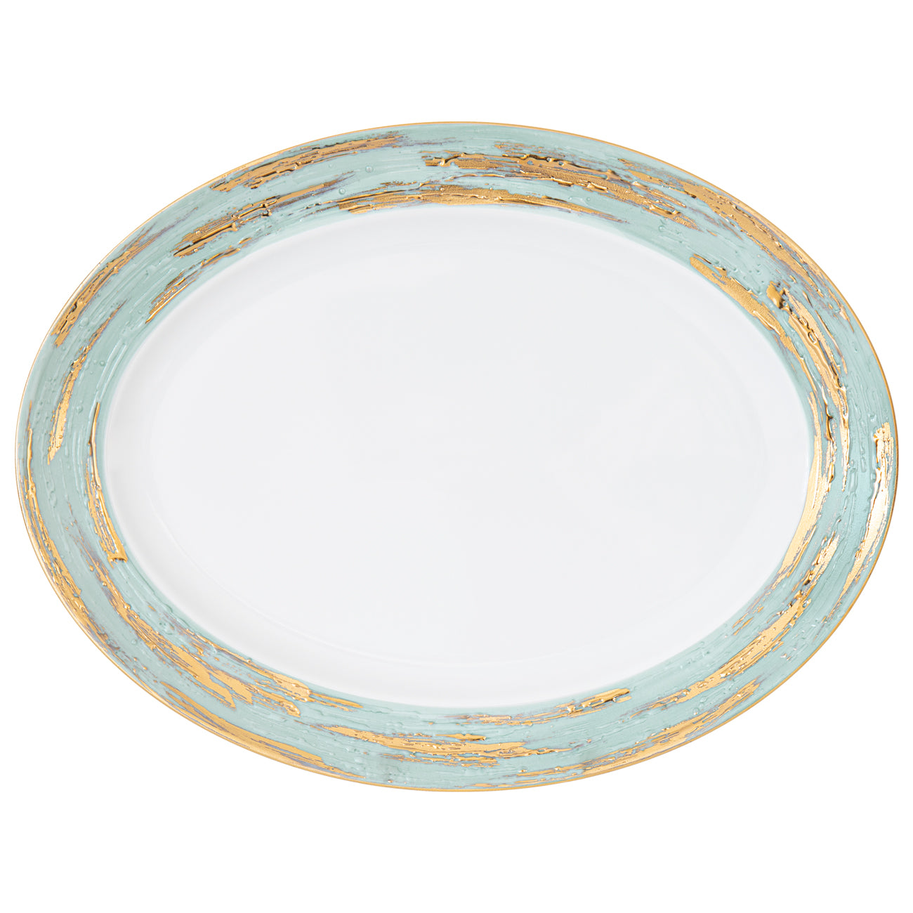 Louise plat 39cm - Maison porcel  | Porcelaine