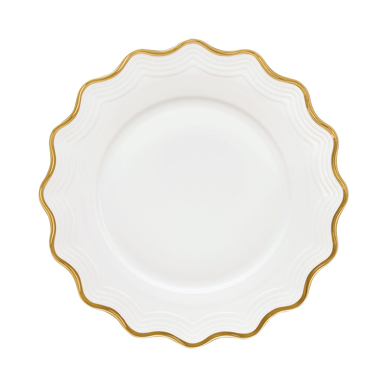 Maris d’or assiette de présentation 32cm - Maison porcel  | Porcelaine