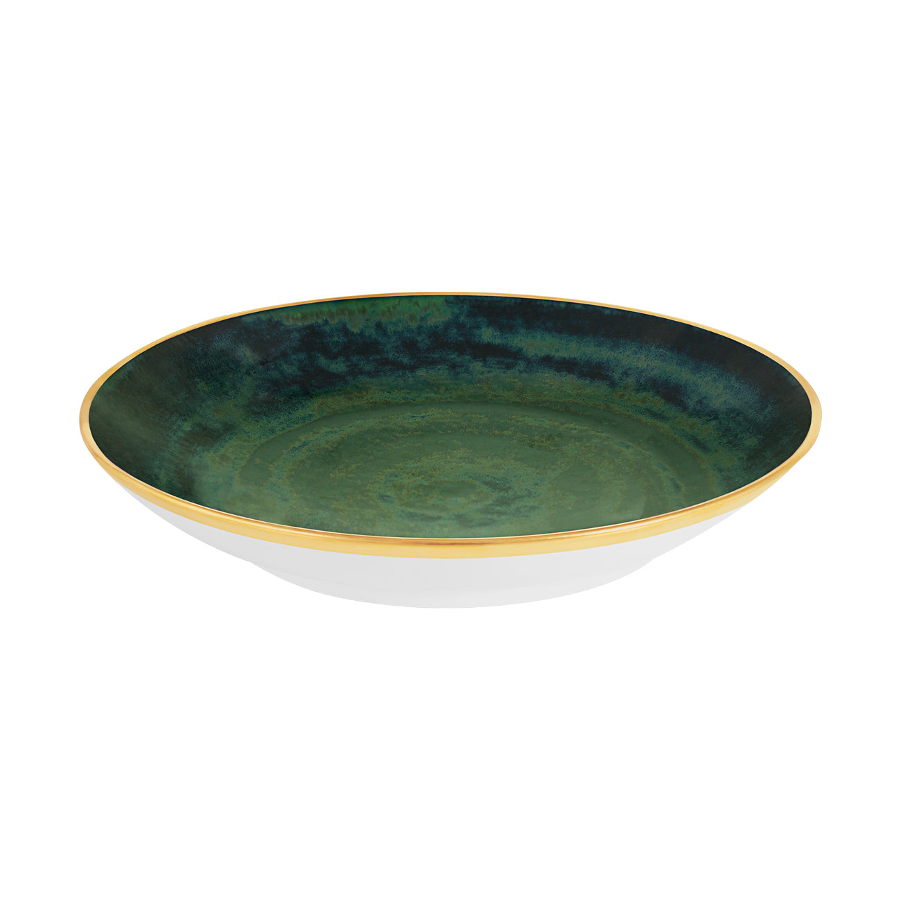 Lush forest plat rond 33cm - Maison porcel  | Porcelaine
