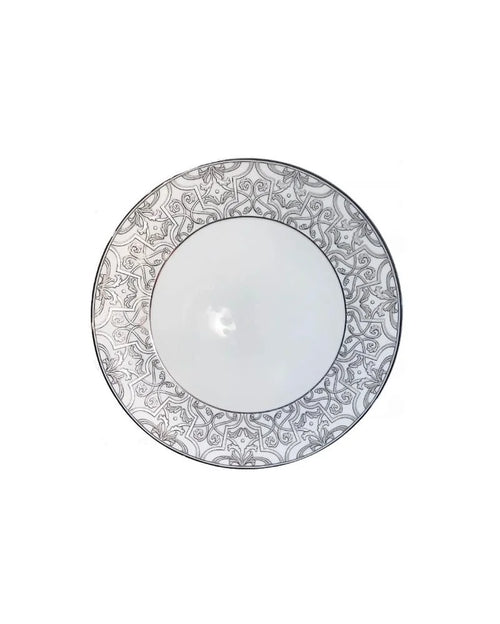 Silver legacy assiette plate 27cm - Maison porcel  | Porcelaine