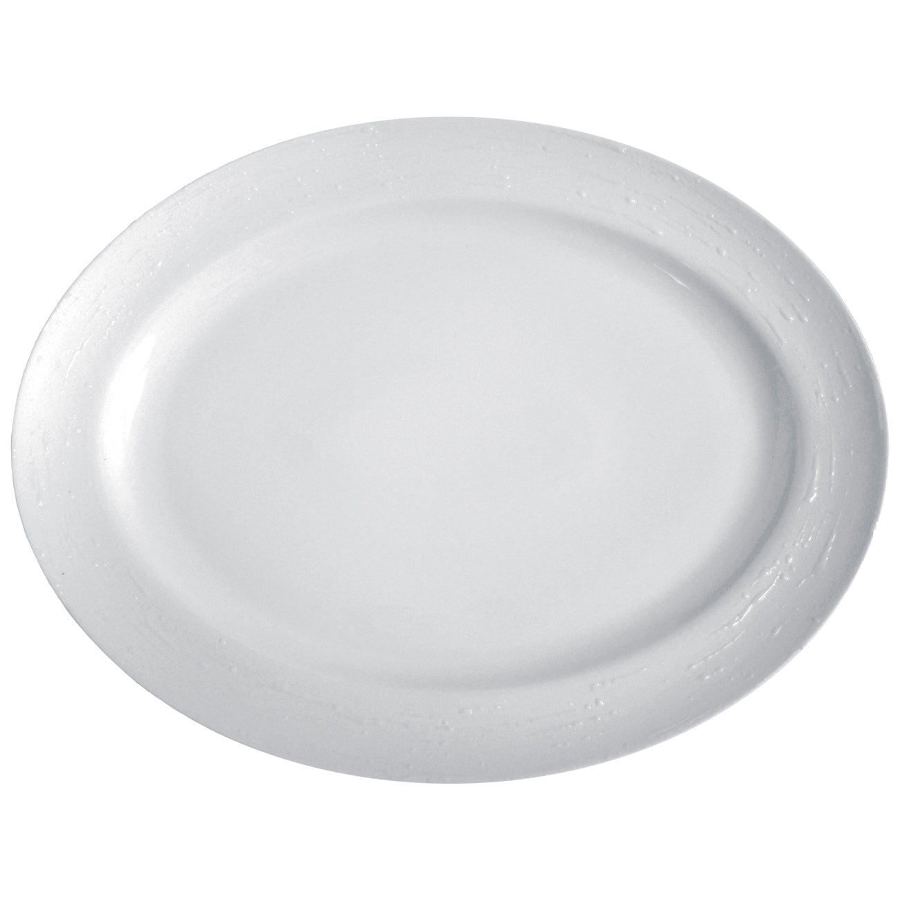 White tears plat 39cm - Maison porcel  | Porcelaine