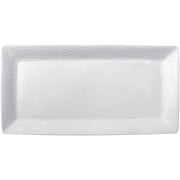 White tears plat rectangle 40cm - Maison porcel  | Porcelaine