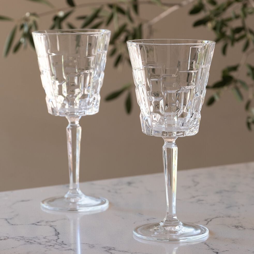 Nate verre à vin 28cl - Maison porcel  | Porcelaine