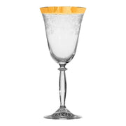 Lot 4 verre à vin Versailles doré - Maison porcel  | Porcelaine