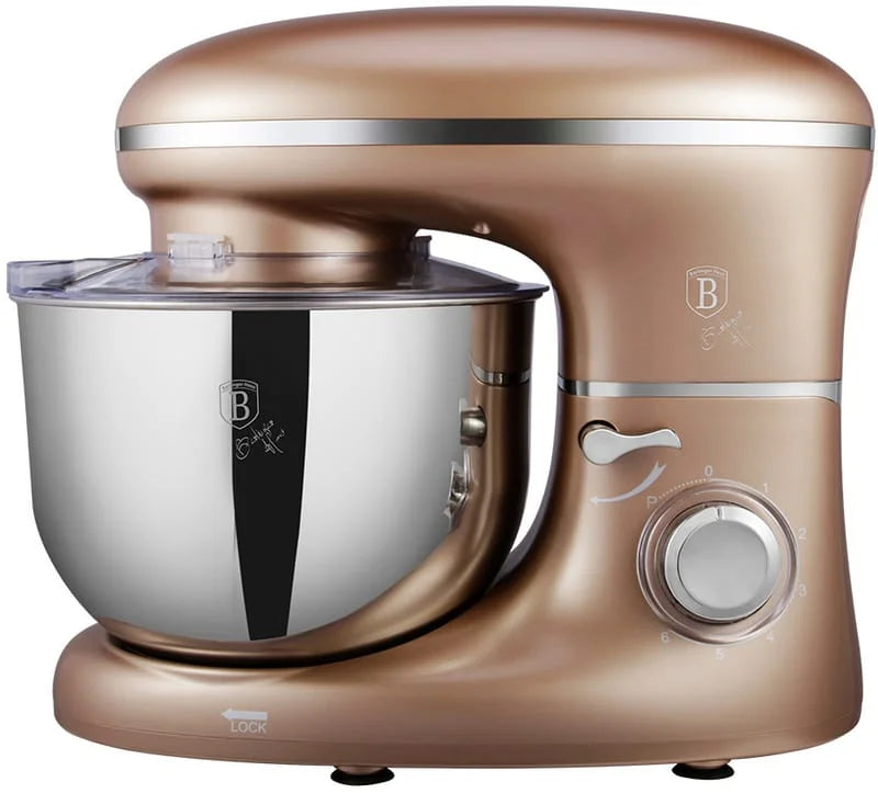 Berlinger Haus Sahara Collection Robot Pâtissier 1300W 6 Litres - Bol Inox, 6 Vitesses Avec Pulse