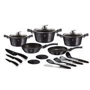 Carbon set 17 pièces - Maison porcel  | Porcelaine