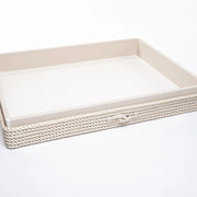 Plateau rectangle 62cm modern crème - Maison porcel  | Porcelaine