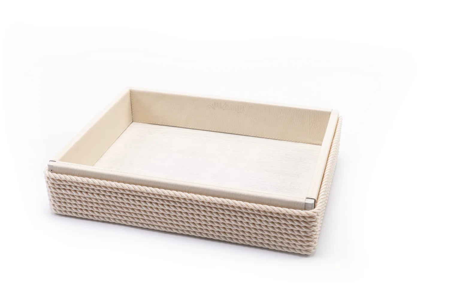 Plateau rectangle 42cm modern crème - Maison porcel  | Porcelaine