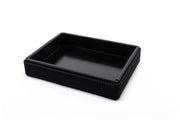 Plateau rectangle 42cm modern noir - Maison porcel  | Porcelaine