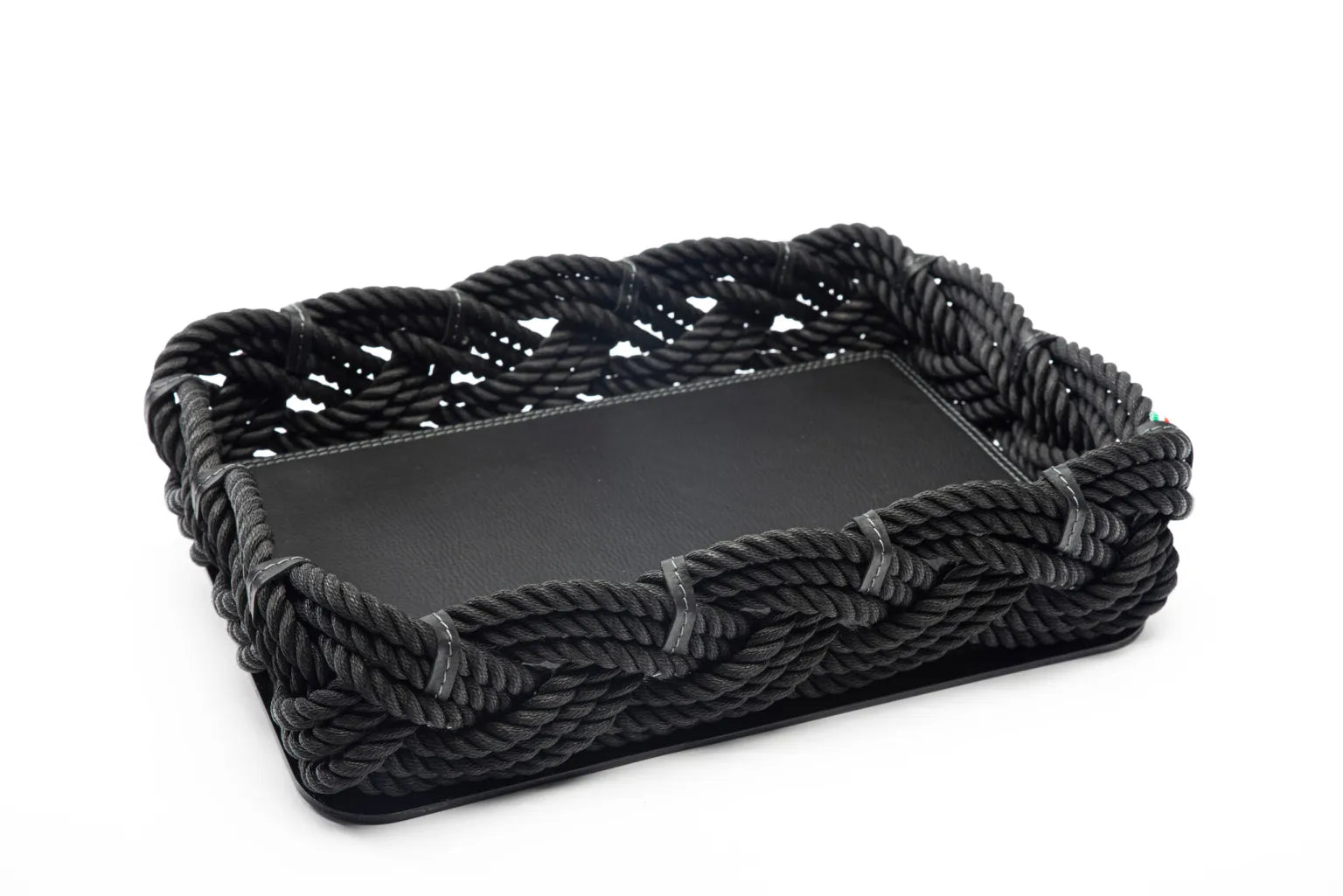 Plateau rectangle 37cm noir - Maison porcel  | Porcelaine