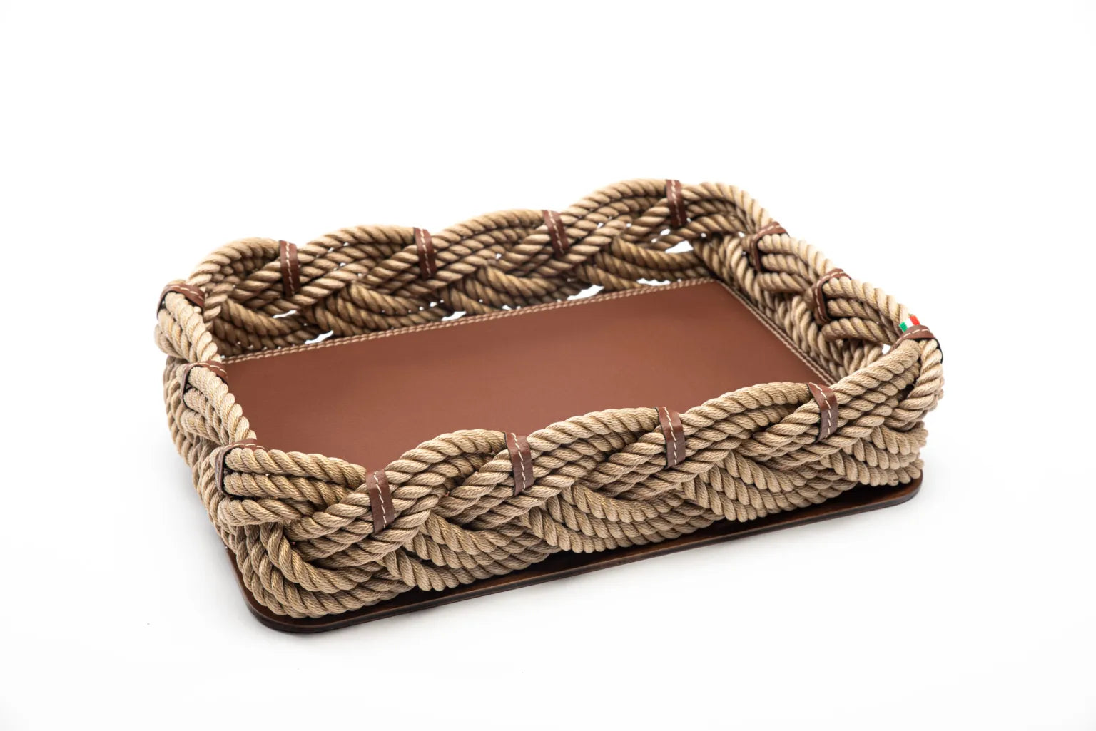 Plateau rectangle 37cm marron - Maison porcel  | Porcelaine