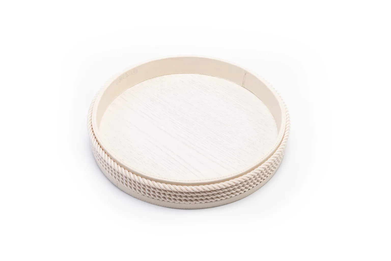 Plateau rond 45cm modern crème - Maison porcel  | Porcelaine